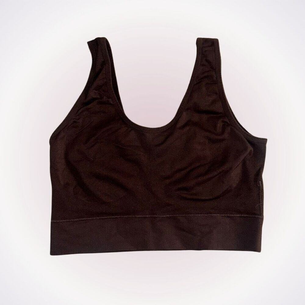 Nordstrom Rack dark brown sports bra low impact | Sz S